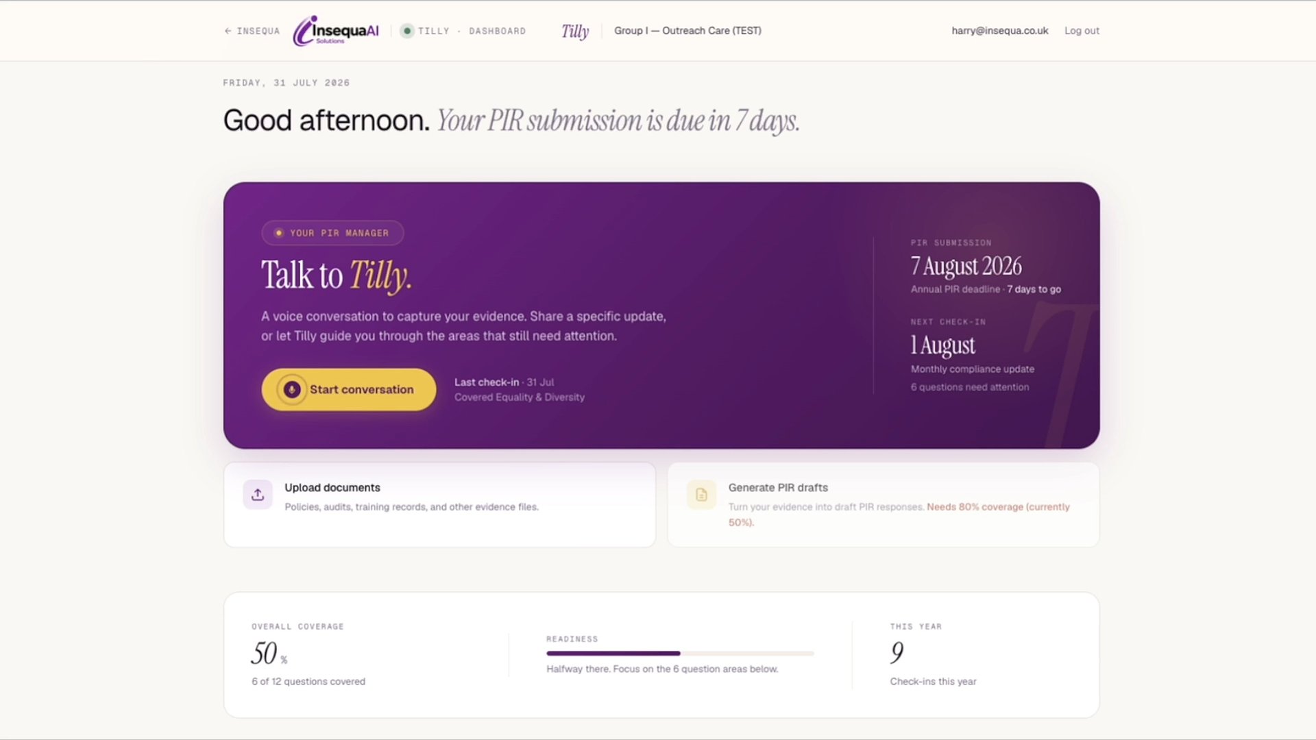 Tilly product runthrough